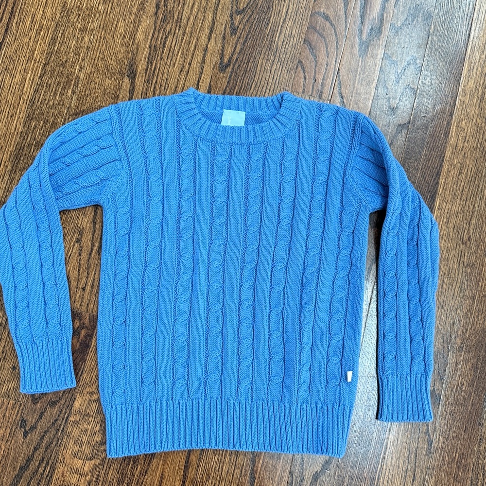 Bella Bliss Cozy Knit Sweater in Blue